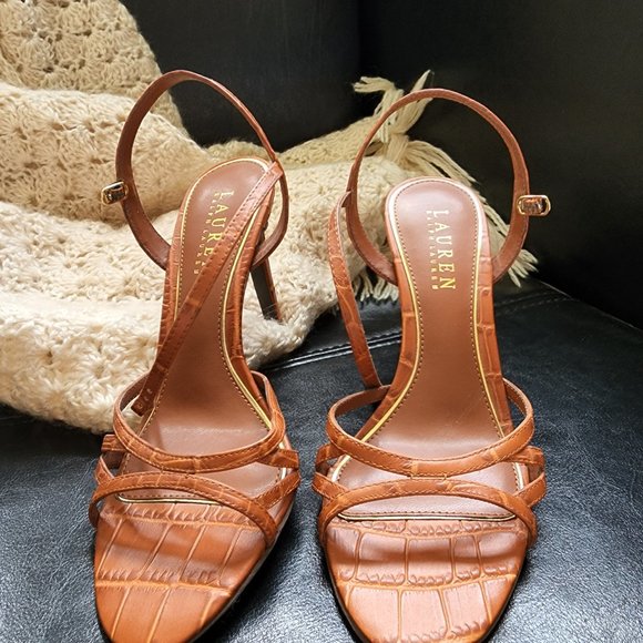 UPDATED - Ralph Lauren Strappy Heels-Sammy-6.5 - Picture 9 of 10